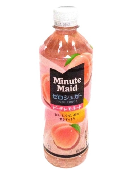 ◆【送料込み※一部地域除く】コカ・コーラ　ミニッツメイドゼロシュガーピーチレモネード６００ｍｌ まとめ買い(×24)｜4902102159661