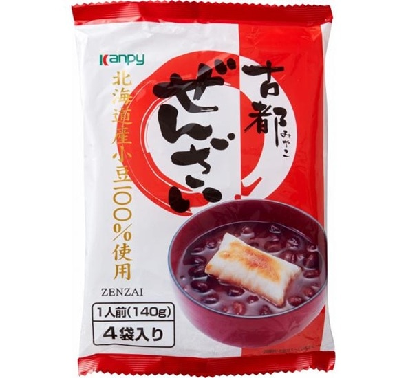 ◆カンピー 古都ぜんざい 140g×4袋入り まとめ買い(×6)|4901401201583