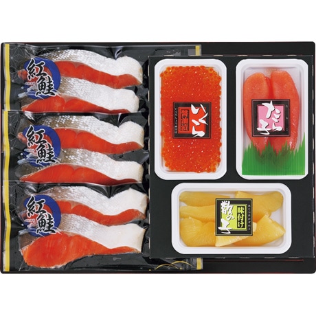 【ネット決済】エスケイフーズ 紅鮭・魚卵3点セット