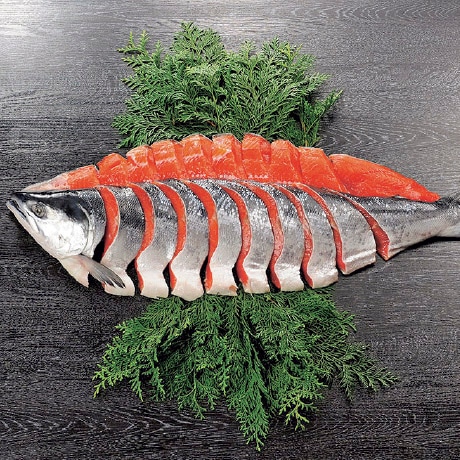 【ネット決済】タカヒロ 紅鮭姿切身2.4kg