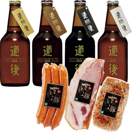 【ネット決済】水口酒造 道後ビール・愛媛甘とろ豚セット DBAP-43