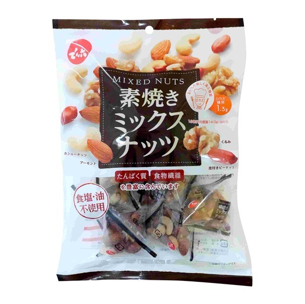 でん六 小袋素焼きミックスナッツ 165g まとめ買い(×8)|4901930027814