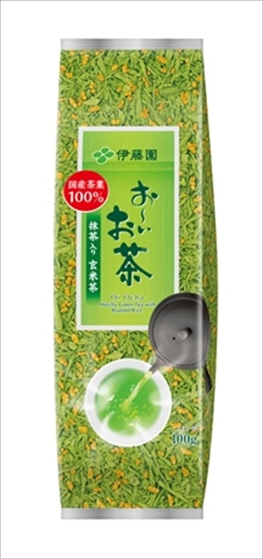 ◇伊藤園 おーいお茶抹茶入り玄米茶 100g まとめ買い(×10
