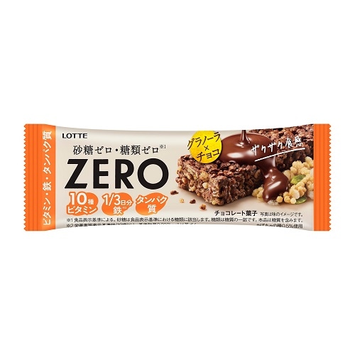 ロッテ ゼロ グラノーラチョコバー 1本入 まとめ買い(×12