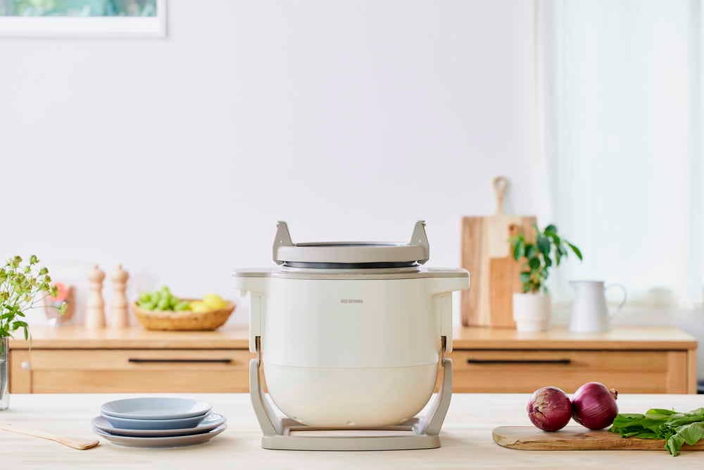 アイリスオーヤマ シェフドラム KDAC-IA2-T 自動かくはん式調理機 CHEF