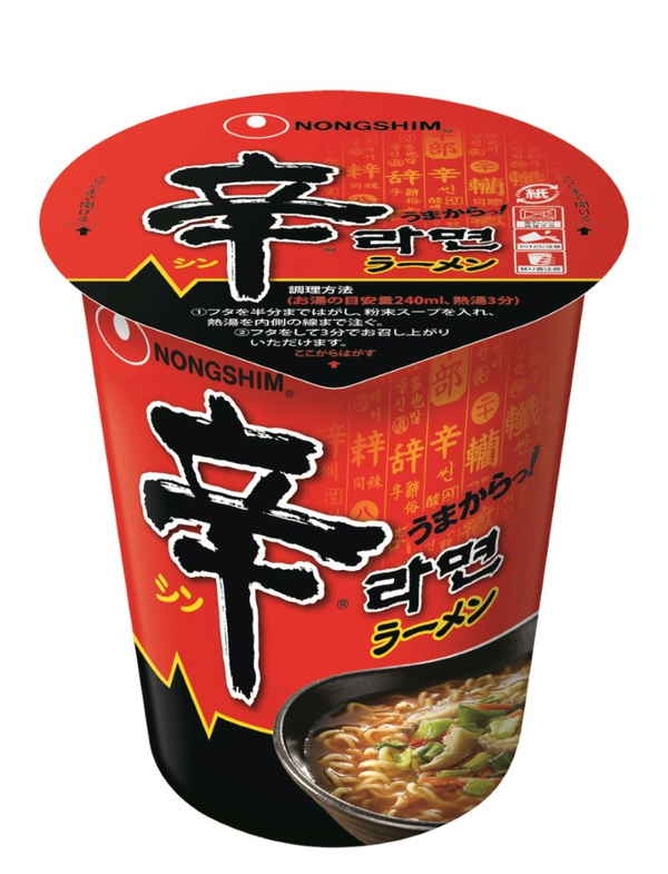 カップラーメン　30個 農心 辛ラーメン カップ 68g まとめ買い(×12)|8801043030694(tc