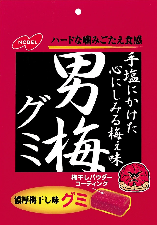 限定クーポン対象商品】ノーベル 男梅グミ 38g まとめ買い(×6