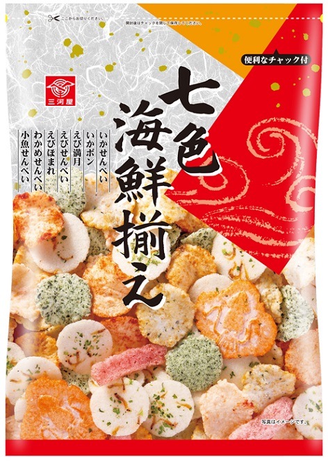 限定クーポン対象商品】三河屋製菓 七色海鮮揃え 125g まとめ買い(×12