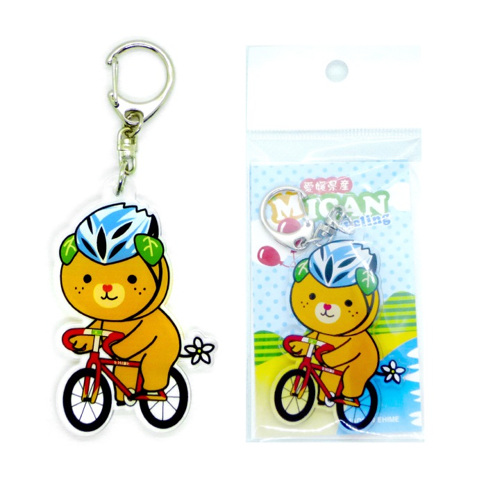 みきゃんサイクリングキーホルダー（送料別）(n) | 雑貨,キャラクター