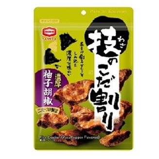 ◇亀田製菓 技のこだ割り濃厚柚子胡椒 100g まとめ買い(×6