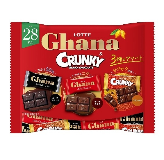 限定クーポン対象商品】ロッテ ガーナ&クランキーシェアパック 105g