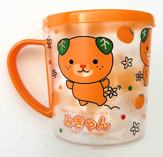 ◇みきゃん蓋付カップ キャンディ入(ライズ)｜4582445900016（送料別