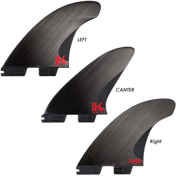 FCS2 FIN H4 トライフィン 3本 PC CARBON スイス製 ショートボード