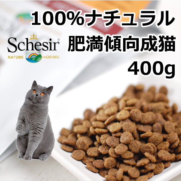 キャットフード｜Schesir（シシア）/キャット　ドライライン ステアライズド＆ライト　リッチインチキン 400g / 1.6kg(400g×4)|ドライフード|キャットフード