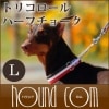 【タイムセール50％OFF　おひとり様限定1個】大型犬用ハーフチョーク｜ASHU　トリコロール　ハーフチョーク　サイズ：L【2025ts_g21】