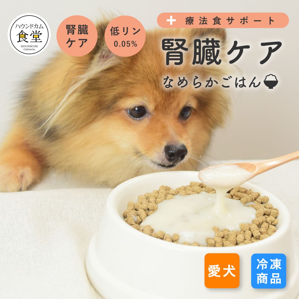 愛犬用 療法食サポート 腎臓ケア なめらかごはん 【冷凍便】【ハウンド