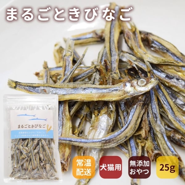 【タイムセール5％OFF】犬猫用おやつ｜まるごときびなご 25g   安心・無添加おやつ【2025ts_g08】|魚のおやつ|犬用無添加おやつ
