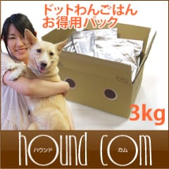 ドットわん鶏ごはん お得用パック 3kg｜ドッグフードの通販・帝塚山
