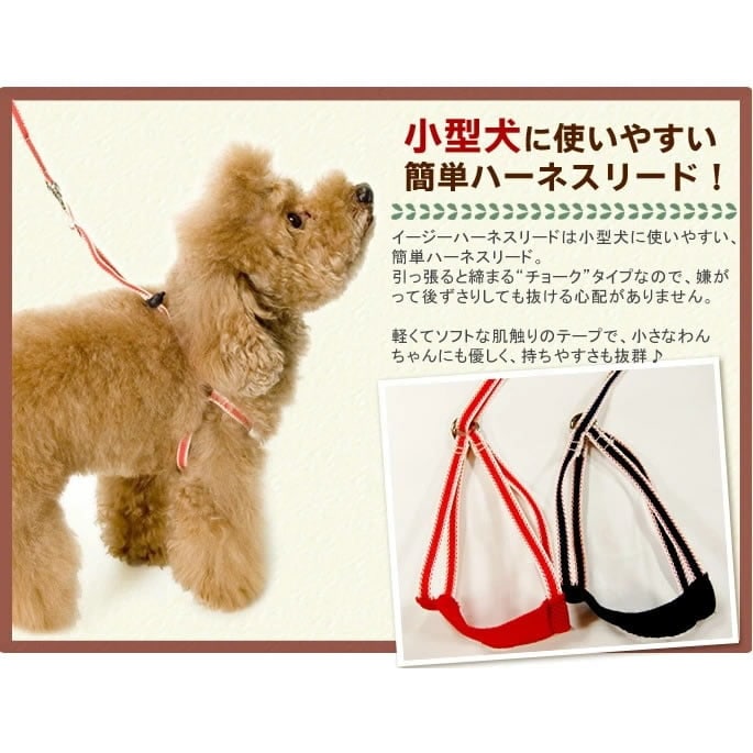 小型犬用ハーネス｜ASHU イージーハーネスリード Sサイズ リード