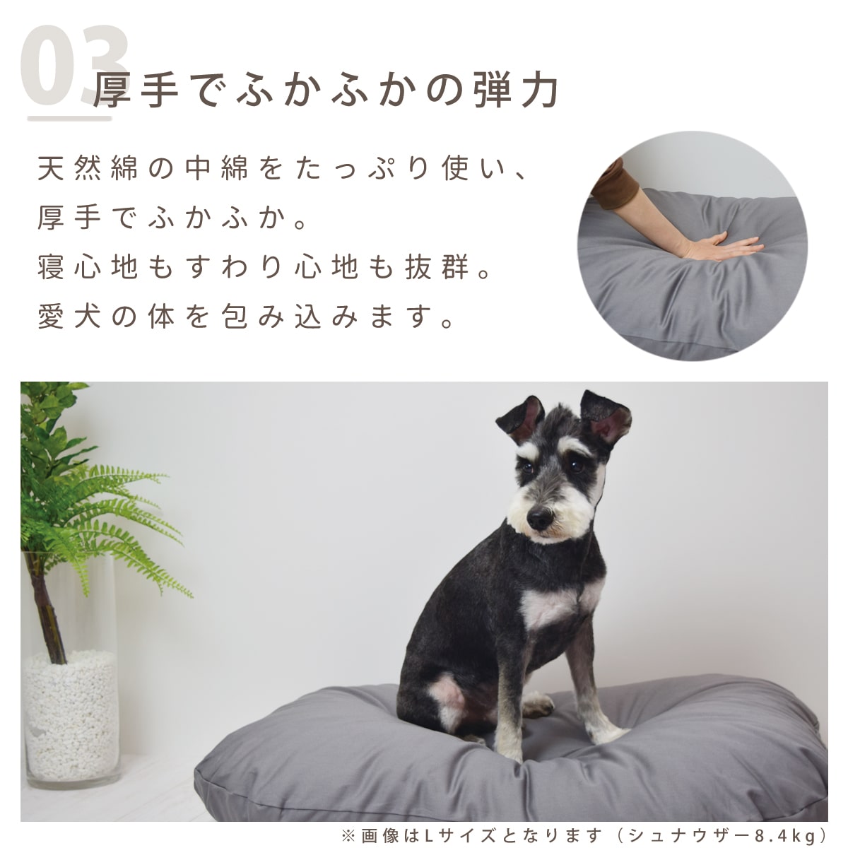 愛犬用】 至福のふかふか夢ふとん L｜ドックフードの通販・帝塚山