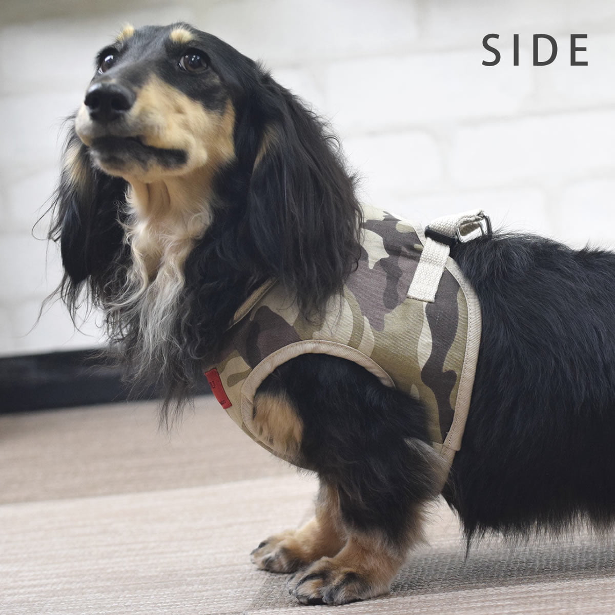 犬用ハーネス 小型犬｜ASHU ウェアハーネス迷彩 Mサイズ