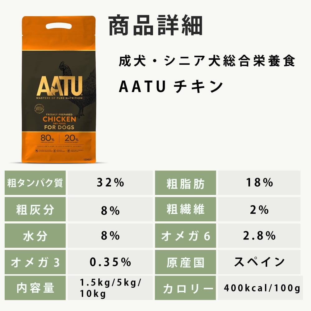 AATU�ʥ����ȥ����� ������  �ɥå��ա��� 1.5kg/5kg/10kg��a0336�ۢ�2025ǯ10��ʹ߽缡��˥塼����