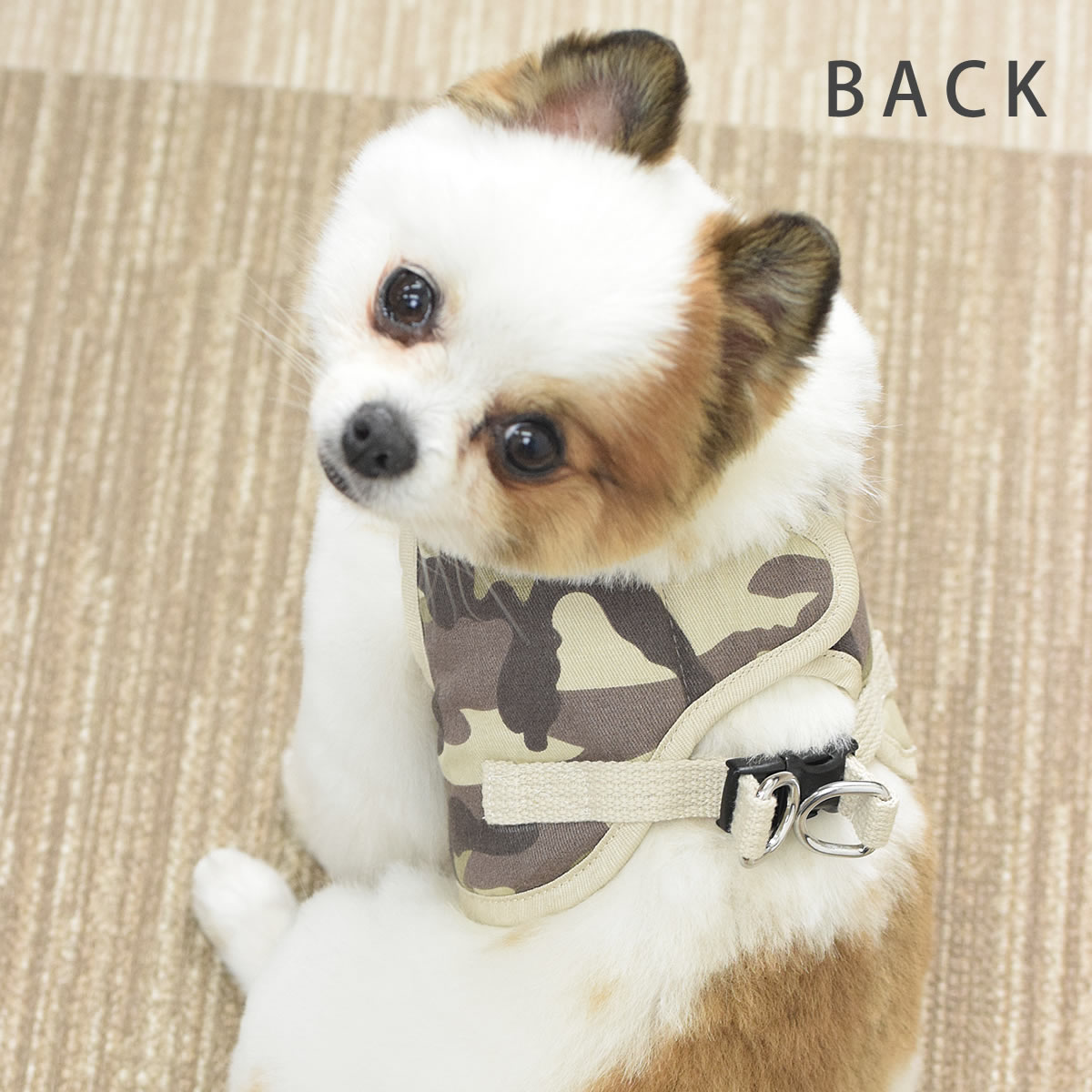 犬用ハーネス 小型犬｜ASHU ウェアハーネス迷彩 Sサイズ