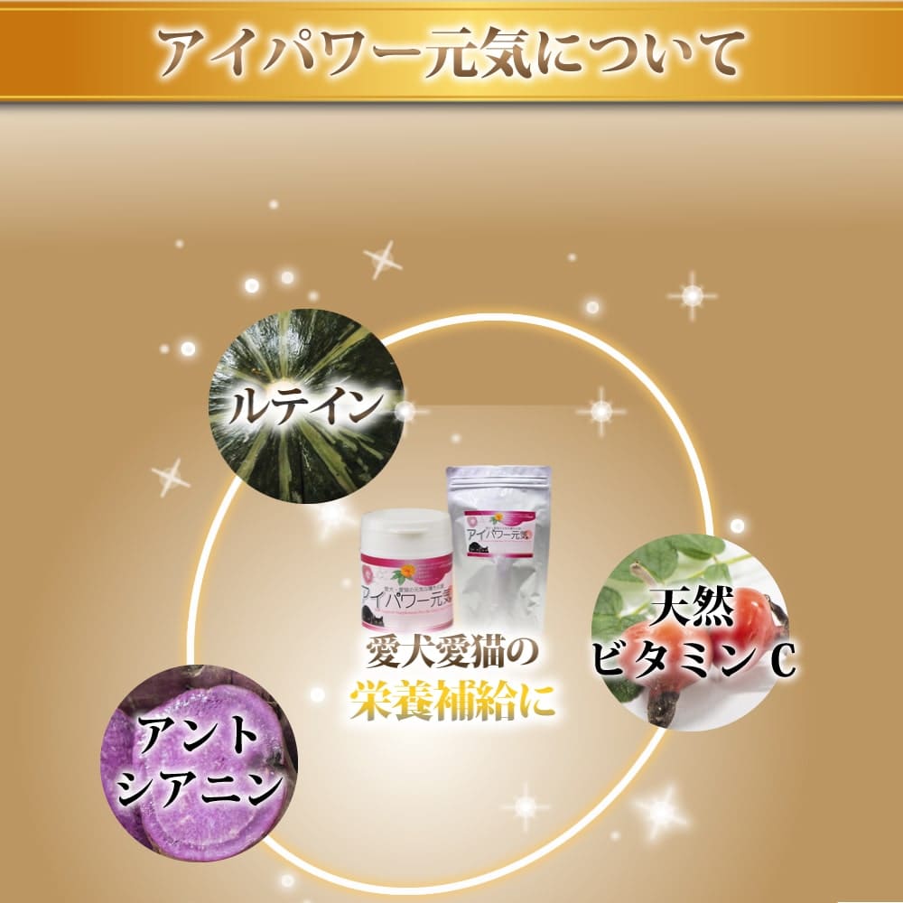犬猫用サプリメント｜アイパワー元気犬猫用 60g/150g