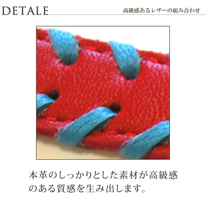 中型犬用首輪｜ASHU サイドループレザーカラー サイズM｜ドックフード