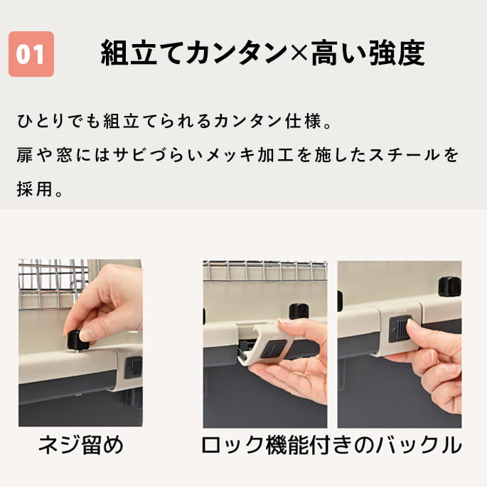 ペットキャリー｜inuneru クレートL70 中型犬用｜ドックフードの通販