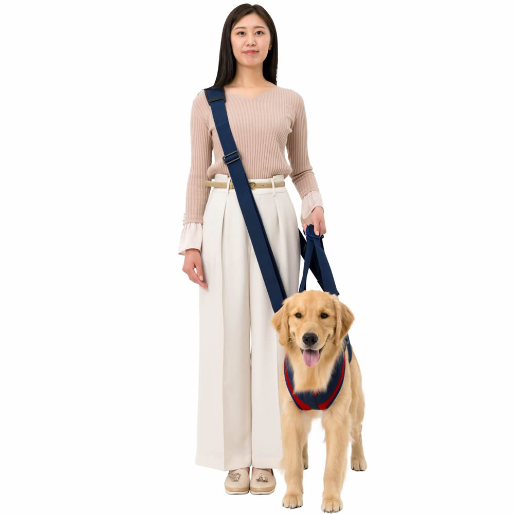 犬用歩行補助ハーネス LaLaWalk 大型犬用 スカーレットメッシュ