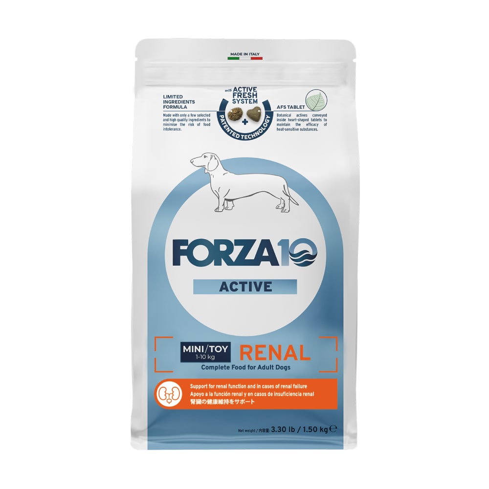 フォルツァ10 リナールアクティブ（腎臓ケア療法食）2kg 犬用　3袋 FORZA10療法食｜リナールアクティブ(腎臓ケア) 800g (フォルツァディエチ)