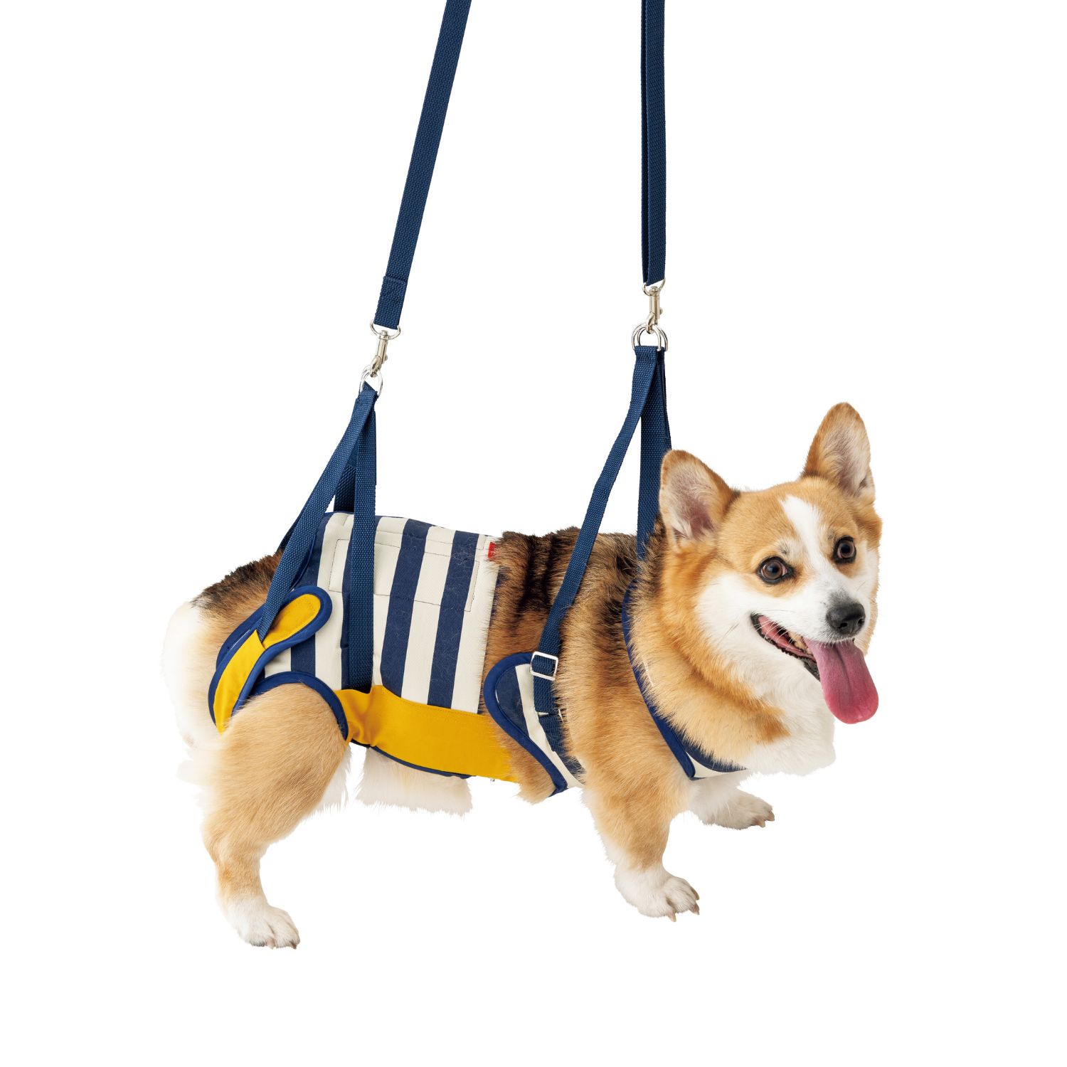 犬用歩行補助ハーネス LaLaWalk コーギ用 ボーダーマスタード