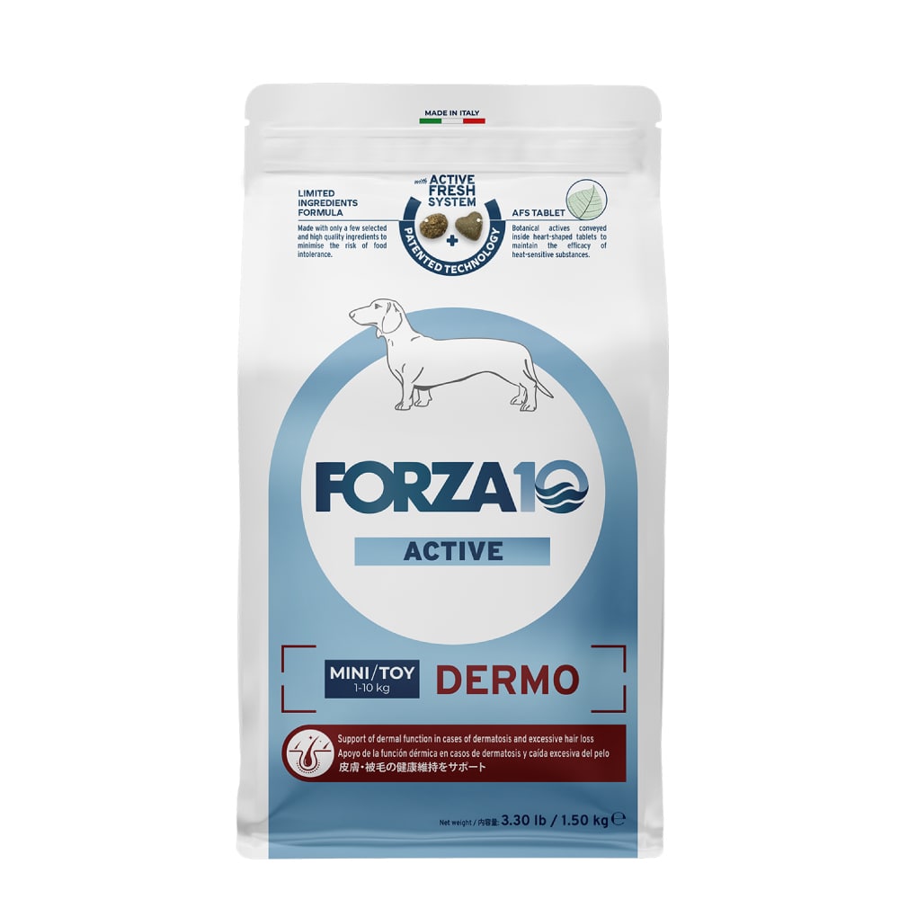 FORZA10 OTO active 犬用 10kg 犬 FORZA10療法食|犬用 デルモアクティブ(皮膚ケア) 250g / 1.5