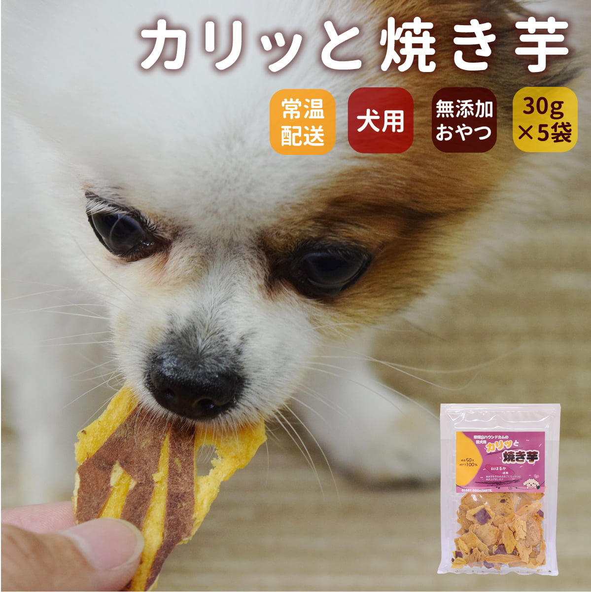 犬用おやつ 愛犬用 カリッと焼き芋 5袋セット
