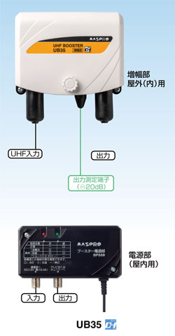 UB35 マスプロ UHFブースター アンテナ専門店 卸直売スリー1