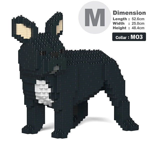 JEKCA BLOC】フレンチ・ブルドッグ(S・M)、 立体ブロック（JEKCA