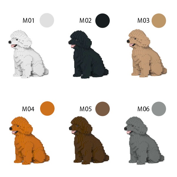 ST プードル JEKCA BLOC】トイ・プードル(S・M) | 立体ブロック（JEKCA） | ペット