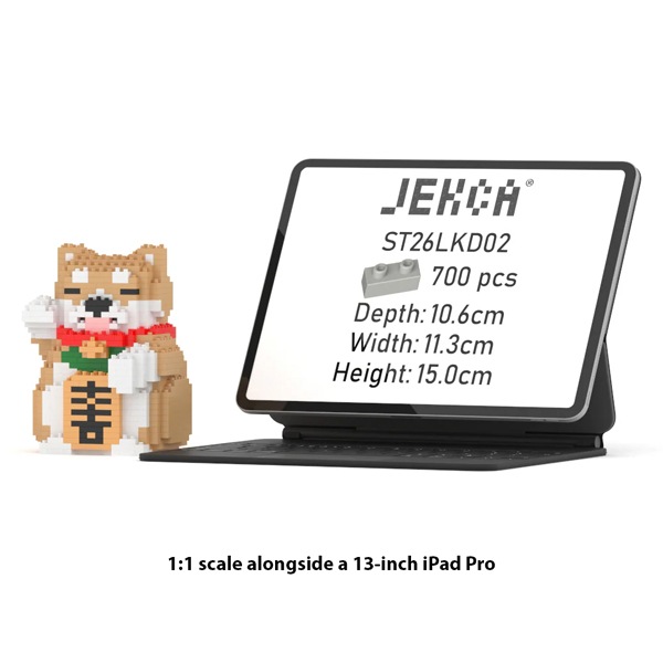 JEKCA mini ジェッカブロック 福招き柴犬 ST26LKD02 | 立体ブロック