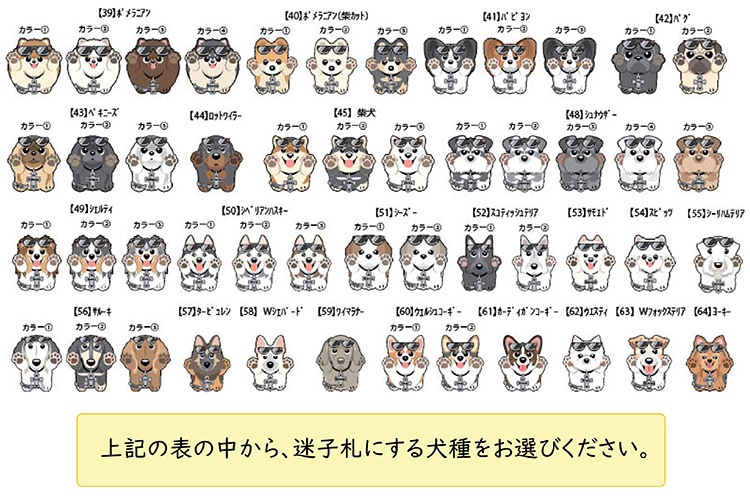 迷子札 QRコード迷子札 【ココいるPET】BanbooAngel犬種別 日本初の画