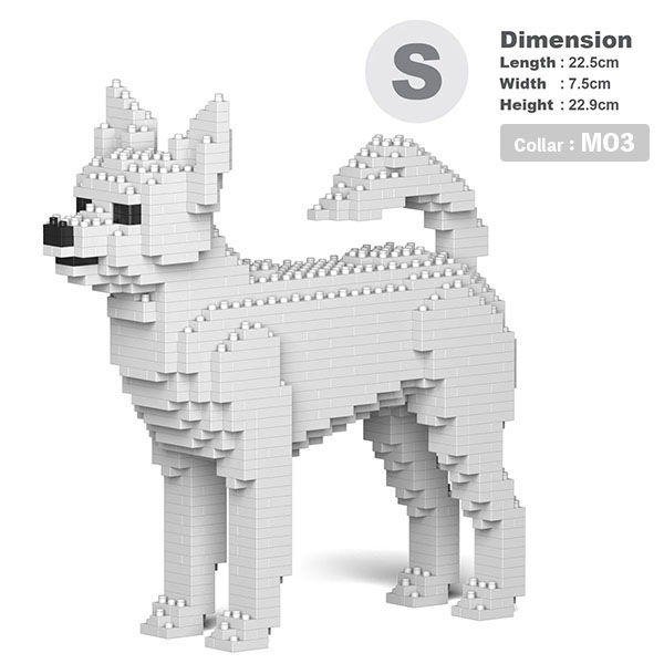 JEKCA BLOC】 チワワ(S・M)、 立体ブロック（JEKCA）、 threeb