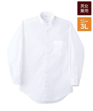 ピンタックウィングカラーシャツ長袖[女子][チトセ製品] KM4091｜飲食
