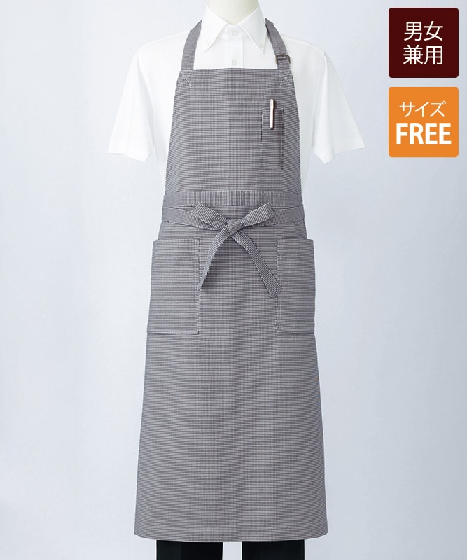 千鳥格子エプロン[男女兼用][住商モンブラン製品] 5-701｜飲食店制服