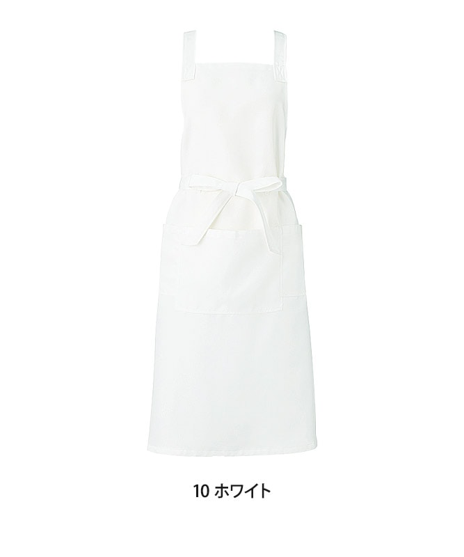 胸当てエプロン(無地)[KAZEN製品] APK494｜飲食店制服・フード