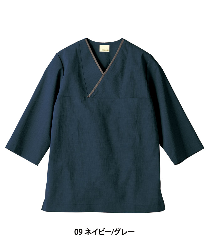 プルオーバー OV6502 男女兼用 7分袖 シャツ メンズ レディース 住商モンブラン 飲食店 ユニフォーム 制服 オニベジプルオーバー七分袖[男女兼用][住商モンブラン製品