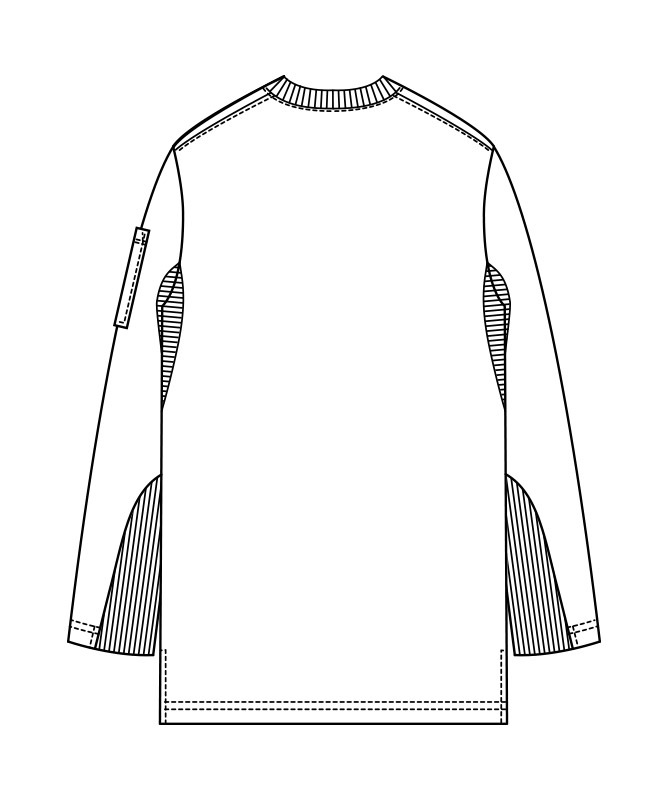 クルーネックニットシャツ長袖[男女兼用][セブンユニフォーム製品