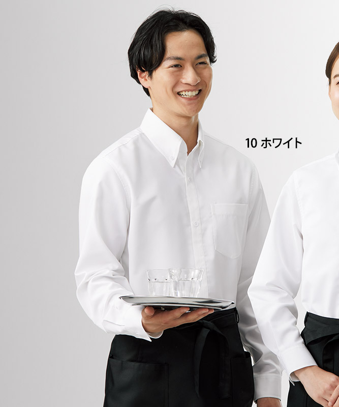かぐれ ベージュ 長袖シャツ ポケット付き 日本製 麻 毛