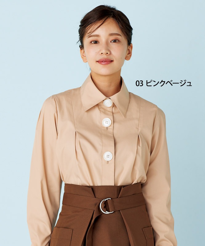 住商モンブラン ブラウス レディース 長袖 シャツ トップス かわいい きれいめ おしゃれ カジュアル カフェ 接客 飲食 サービス ユニフォーム 制服 sm-bw8002 MONTBLANC（ユニフォーム） 住商モンブラン ブラウス レディース