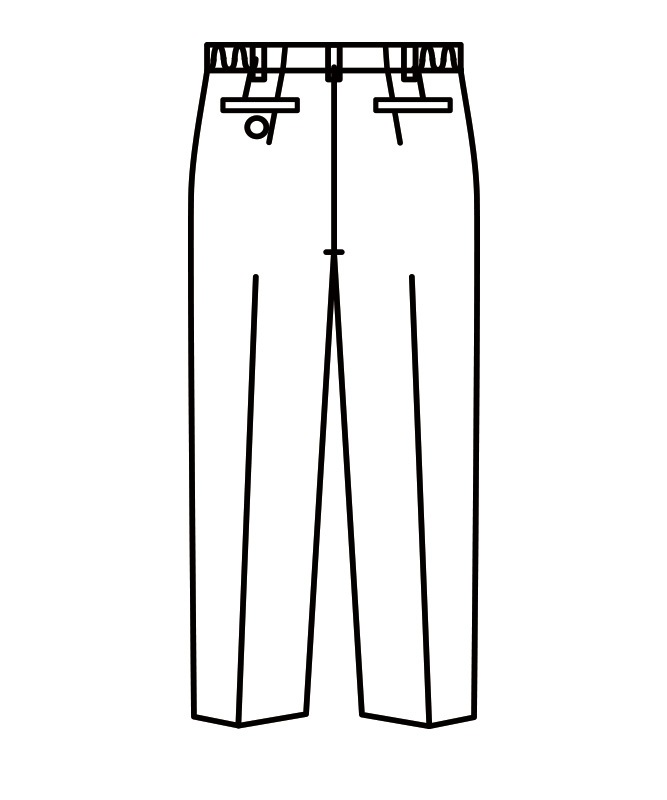 パンツ(ツータック・両脇ゴム)[男女兼用][住商モンブラン製品