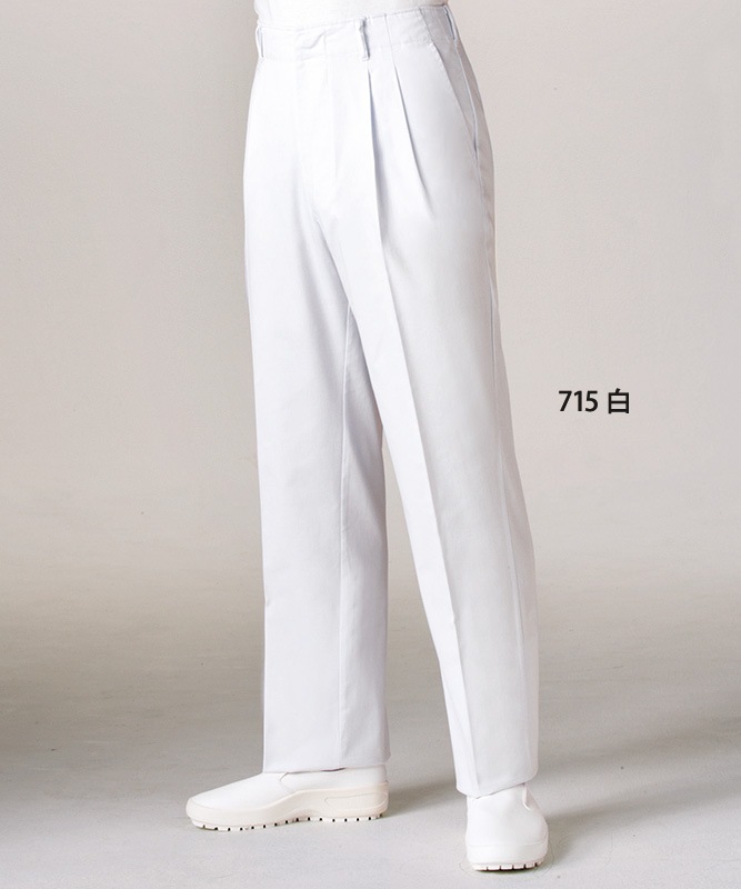 utaページ スラックスメンズ(ツータック)[住商モンブラン製品] 7-715｜飲食店制服